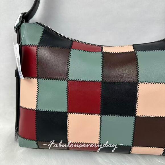 Coach Alter/Ego Slouchy Shoulder Bag In Checkerboard Leather Coachtopia CBE00 - Picture 3 of 9